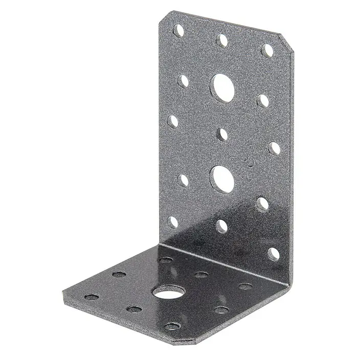 Winkelverbinder Duravis® - L x B x H: 100 x 60 x 60 mm, Stahl - Diagonale Ansicht