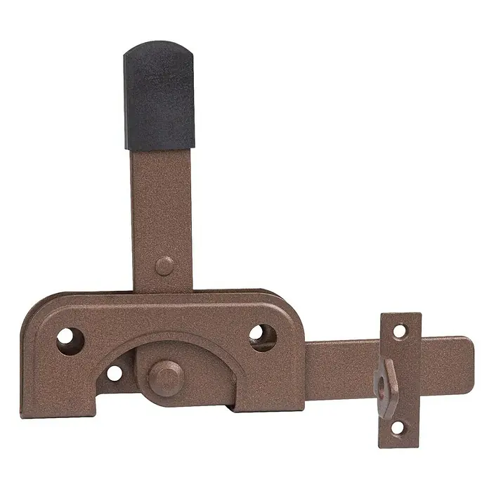 GAH Alberts Gartentorfalle Duravis® - L x B x H: 195 x 160 x 17 mm, Rostbraun - Vorderansicht