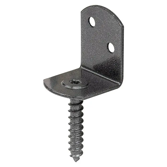 GAH Alberts Soporte para valla Duravis® - L x An x Al: 83 x 32 x 30 mm, Diamante negro - Vista angular