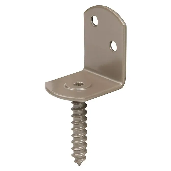 GAH Alberts Flechtzaunhalter Duravis® - L x B x H: 83 x 32 x 30 mm, Perlbeige - Diagonale Ansicht