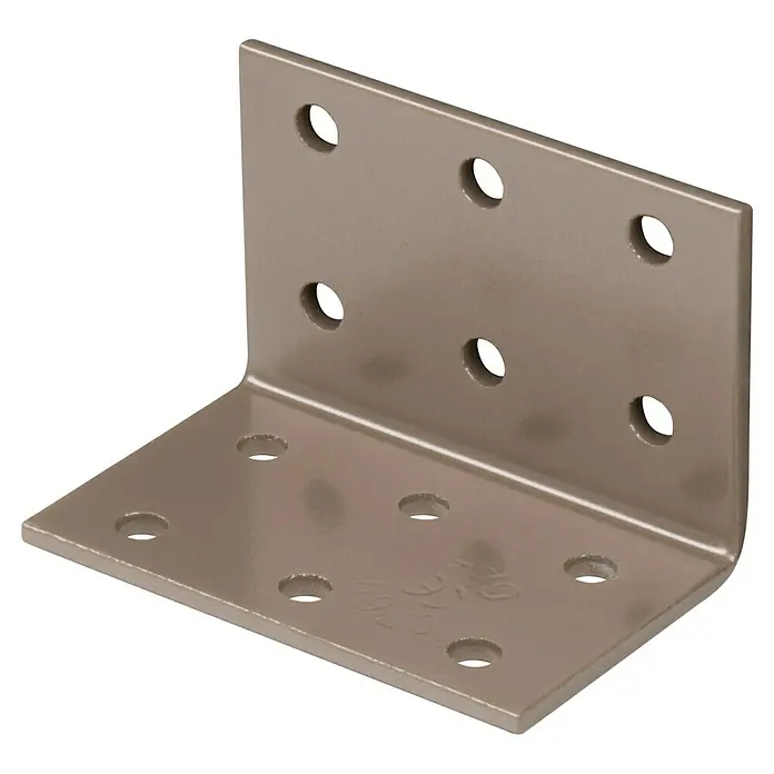GAH Alberts Lochplattenwinkel Duravis® - L x B x H: 60 x 40 x 40 mm, Perlbeige - Diagonale Ansicht
