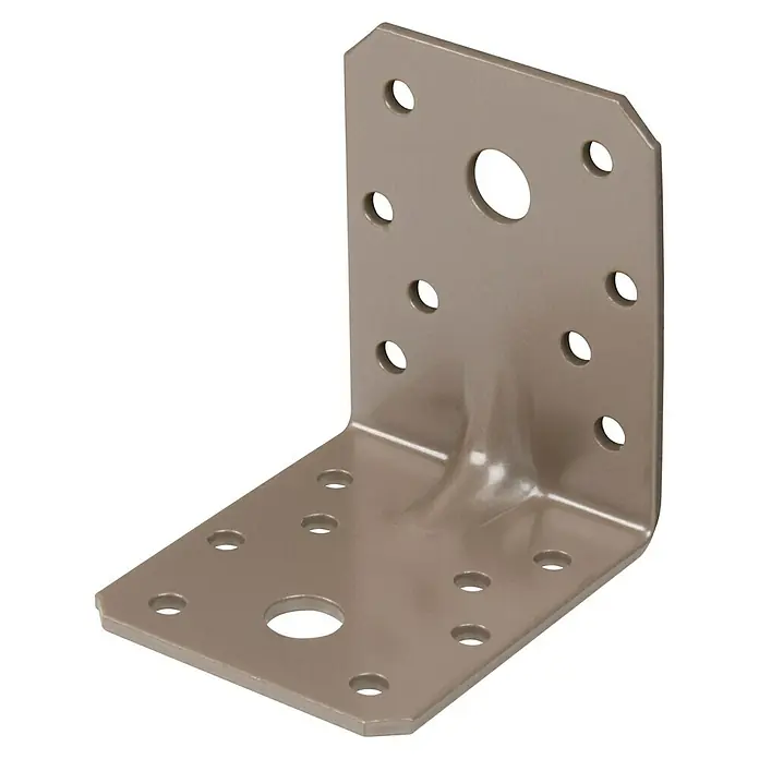 GAH Alberts Schwerlast-Winkelverbinder Duravis® - L x B x H: 70 x 70 x 55 mm, Perlbeige - Diagonale Ansicht