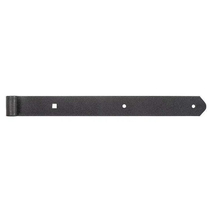 GAH Alberts Pernio bisagra - L x An: 400 x 40 mm, Espesor: 5 mm, Zincado, Diamante negro - Vista frontal