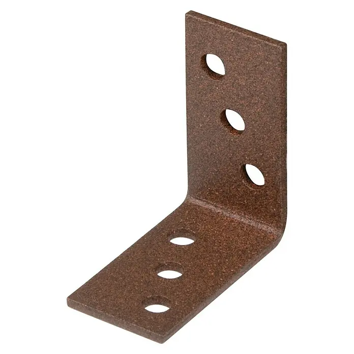 GAH Alberts Conector en ángulo Duravis® - L x An x Al: 40 x 40 x 20 mm, Marrón óxido, Espesor: 2 mm - Vista angular