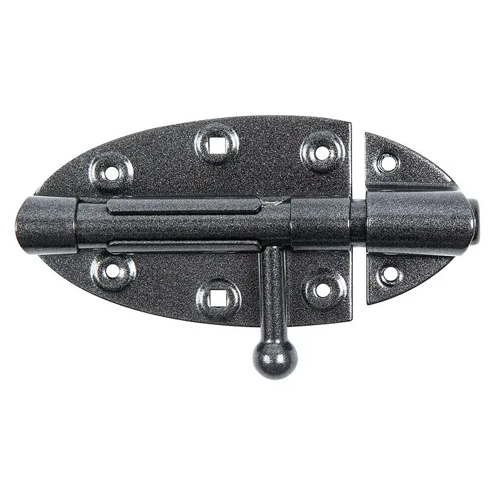 GAH Alberts Pestillo Duravis® - L x An x Al: 90 x 44 x 41 mm, Acero, Diamante negro - Vista frontal