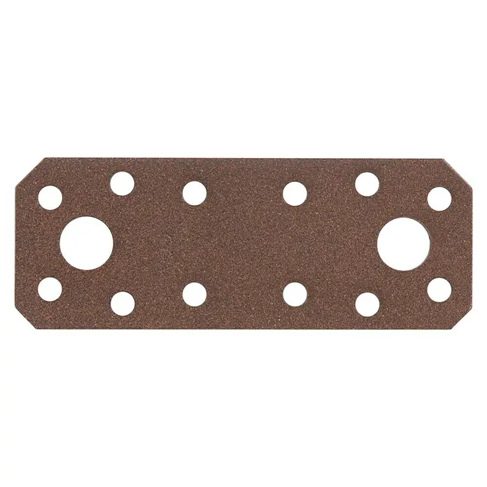 GAH Alberts Pletina de ensamblaje - L x An x Es: 96 x 35 x 2 mm, Marrón óxido - Vista frontal