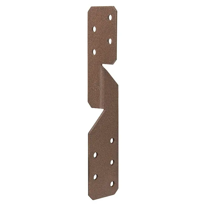 GAH Alberts Escuadra asimétrica Duravis® - L x An x Al: 170 x 33 x 33 mm, Marrón óxido - Vista angular