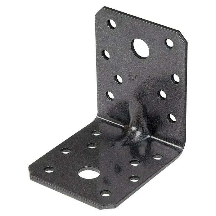 GAH Alberts Escuadra para cargas pesadas Duravis® - L x An x Al: 70 x 70 x 55 mm, Diamante negro - Vista angular