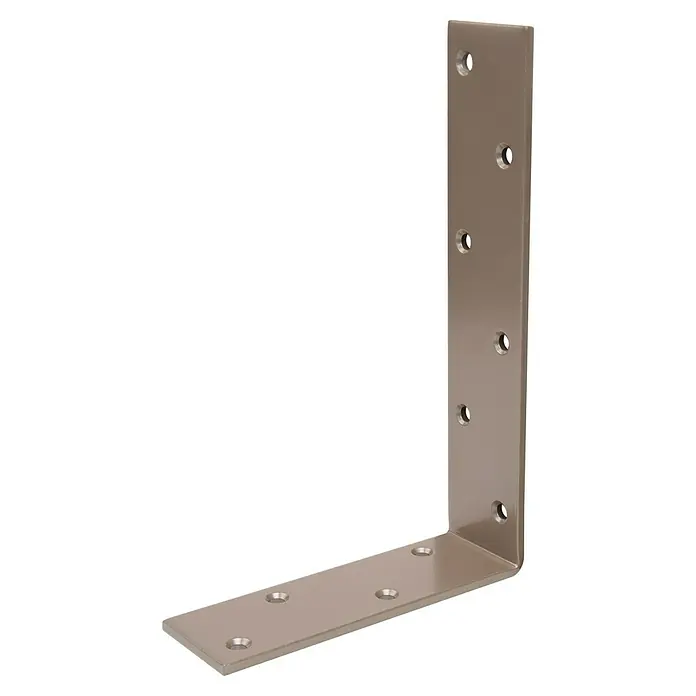 GAH Alberts Balkenwinkel Duravis® - L x B x H: 240 x 160 x 50 mm, Stahl, Perlbeige - Diagonale Ansicht