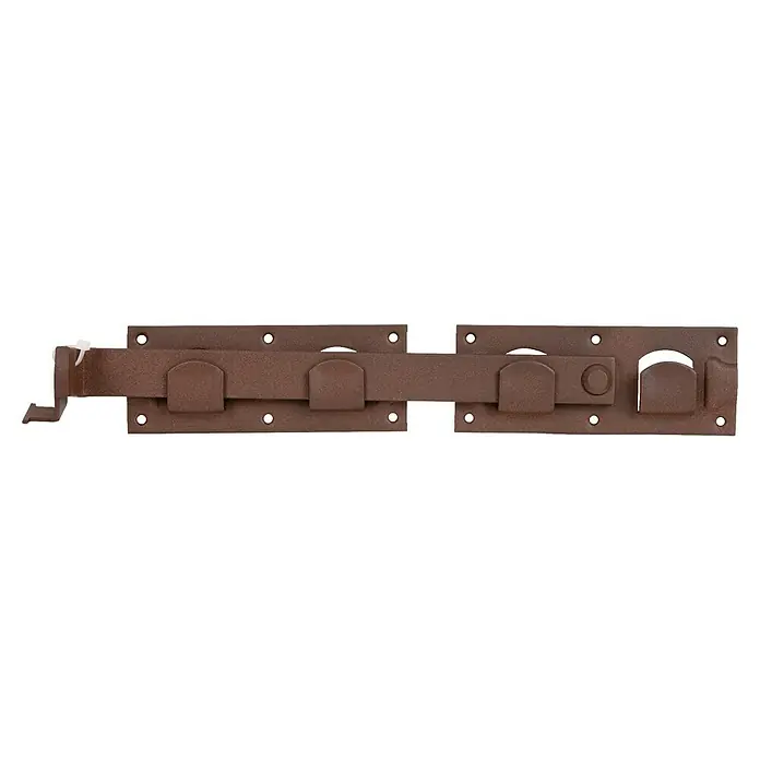 GAH Alberts Doppeltorüberwurf Duravis® - L x B x H: 423 x 70 x 58 mm, Rostbraun - Vorderansicht