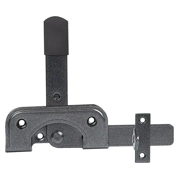 GAH Alberts Gartentorfalle Duravis® - L x B x H: 195 x 160 x 17 mm, Schwarzdiamant - Vorderansicht