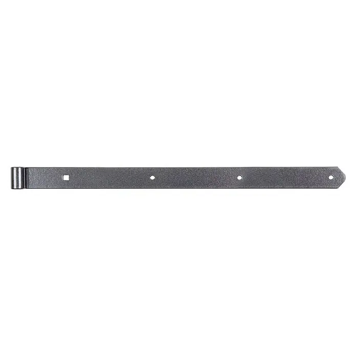 GAH Alberts Ladenband Duravis® - L x B: 600 x 40 mm, Stärke: 5 mm, Verzinkt, Schwarz - Vorderansicht
