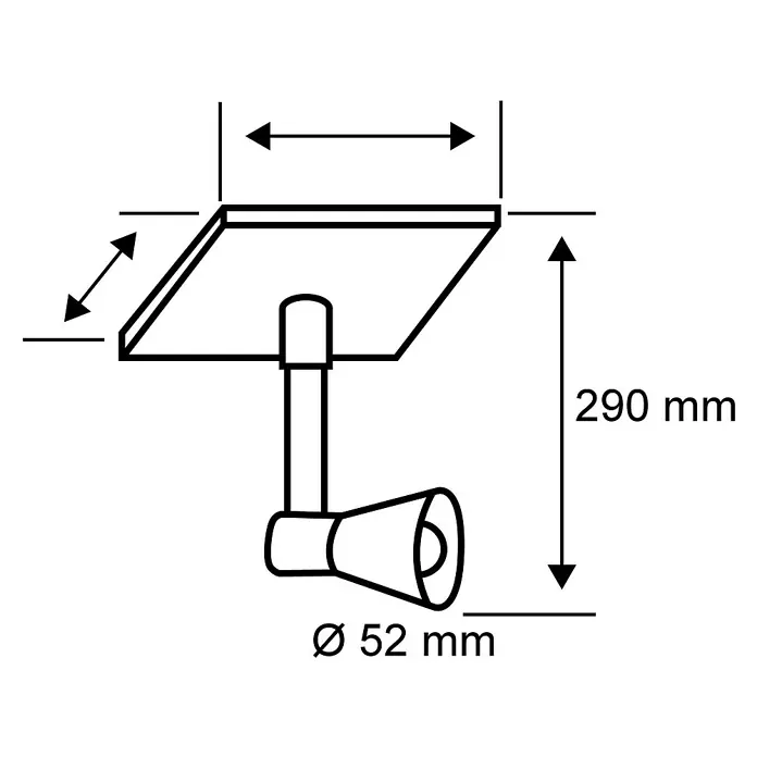 Paulmann Plug & Shine LED kerti reflektor Sting - földi tüske, Magasság: 29 cm, 24V - Tervrajz