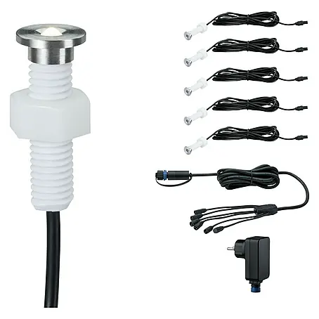 Paulmann Plug & Shine LED kerti spot szett LED süllyesztett padlólámpa Micro Pen II