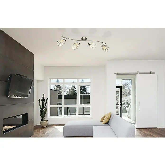 Tween Light Deckenstrahler Diamant - 160 W, E14, 4 Stk. - Die Deckenleuchte mit ihren vier Kristallspots sorgt für eine angenehme Beleuchtung im Raum. Das Design ist modern und elegant.