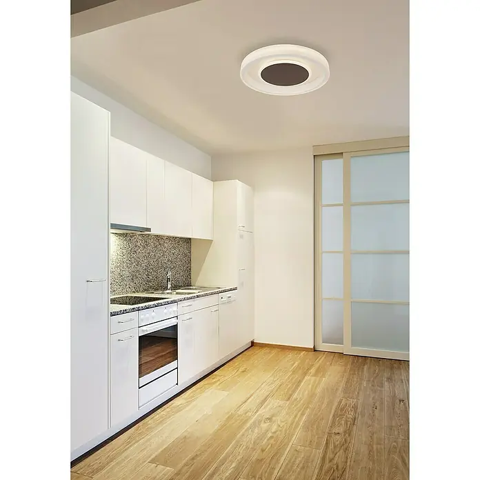 Globo LED-Deckenleuchte rund Goffi - 40 W, Ø x H: 50 x 9 cm - Elegante, runde Deckenleuchte in einem modernen Küchendesign, die sowohl Funktionalität als auch stilvolle Beleuchtung bietet.