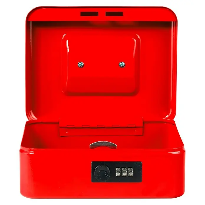 Burg-Wächter Geldkassette Money Code 5020 - L x B x H: 160 x 200 x 90 mm, Rot - Vorderansicht
