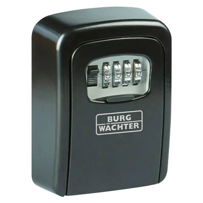 Burg-Wächter Schlüsselbox Key Safe - L x B x H: 4 x 9 x 12 cm, Zahlenschloss mechanisch - Diagonale Ansicht