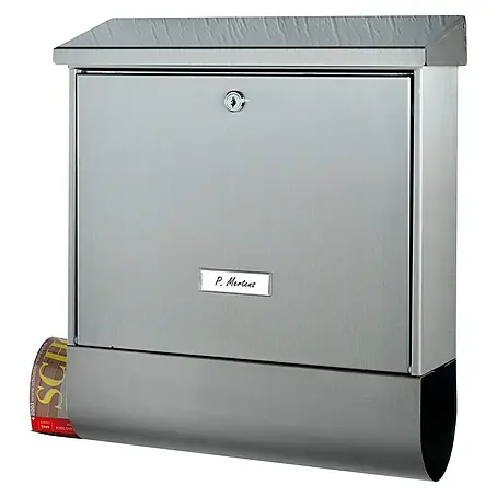 Burg-Wächter  Briefkasten-Set Inoxstar
