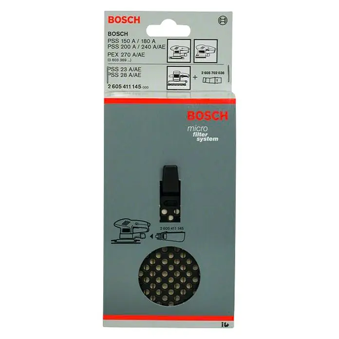 Bosch Filtro de aspiración HW2 - Plástico - Vista frontal