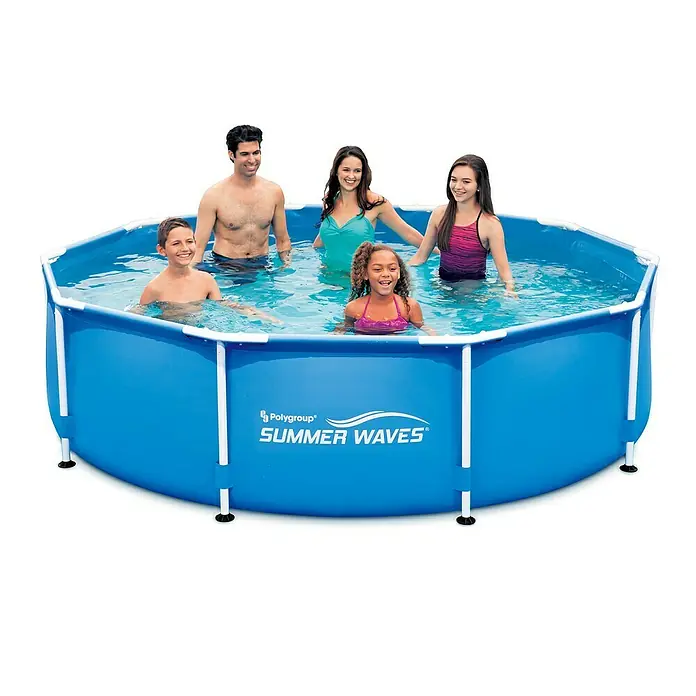 Piscina Frame Summerwaves - Ø x Al: 305 x 76 cm, 3.982 l, Azul - ¡El conjunto de piscina con marco Summer Waves ofrece diversión para toda la familia! La piscina con marco resistente es fácil de configurar y perfecta.