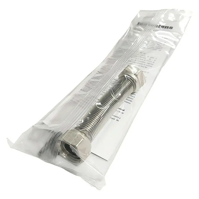 Flexo de conexión extensible H-H con junta - Largo: 11 cm, ½″ - Vista angular