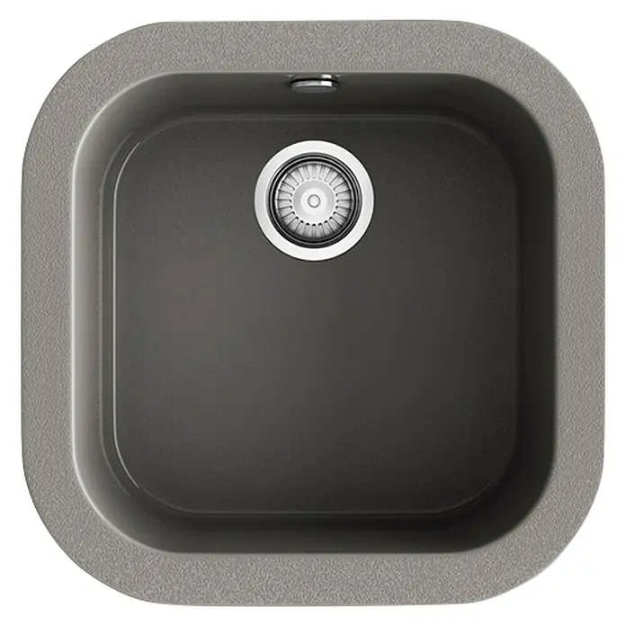Poalgi Fregadero encastrable Ámbar - 48,5 x 48,5 cm, Gelcoat, Concret - Vista superior