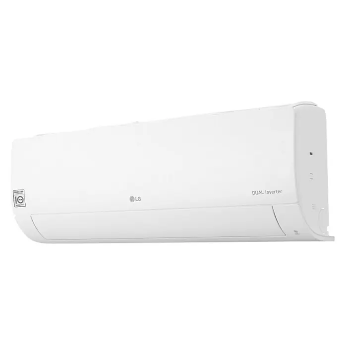 LG Inverterski klima-uređaj S12ET - Maksimalni kapacitet hlađenja po uređaju u W: 3.500 W, Maksimalna snaga grijanja u W: 4.000 W, Rashladni plin: R32 - Dijagonalni pogled