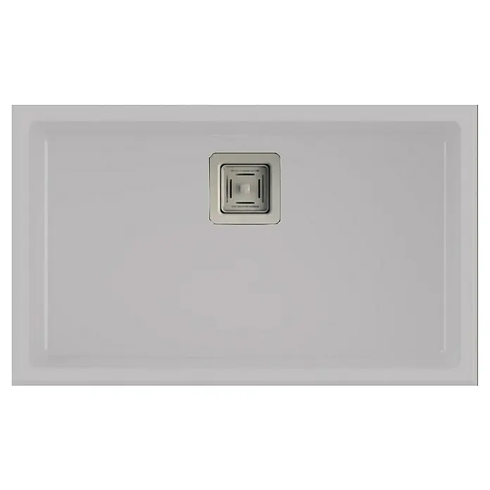 Poalgi Fregadero encastrable Zie Soft 70 - 45 x 75 cm, 1 cubeta, Gelcoat, Blanco - Vista descendente