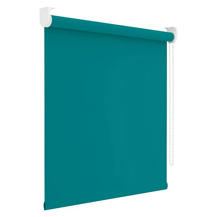 Expo Ambiente Rolgordijn Uni verduisterend - b x h: 180 x 190 cm, Turquoise - Diagonaal zicht