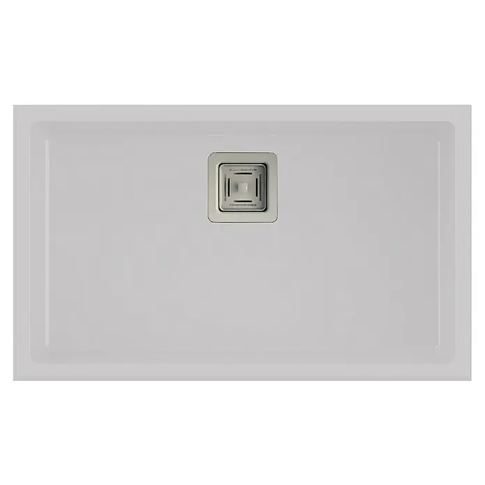 Poalgi Fregadero encastrable Zie 70 - 45 x 75 cm, 1 cubeta, Gelcoat, Blanco - Vista descendente