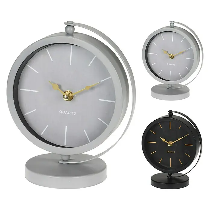 Reloj de mesa Clásico - Gris/Negro, Diámetro: 70 cm - Vista frontal