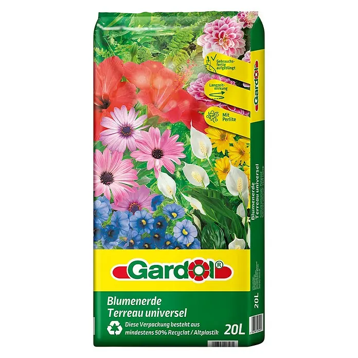 Gardol Blumenerde - 20 l - Vorderansicht
