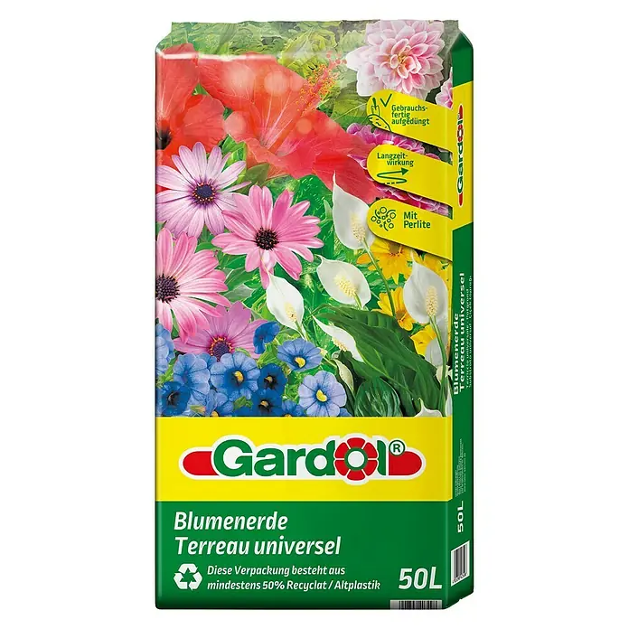 Gardol Blumenerde - 50 l - Vorderansicht