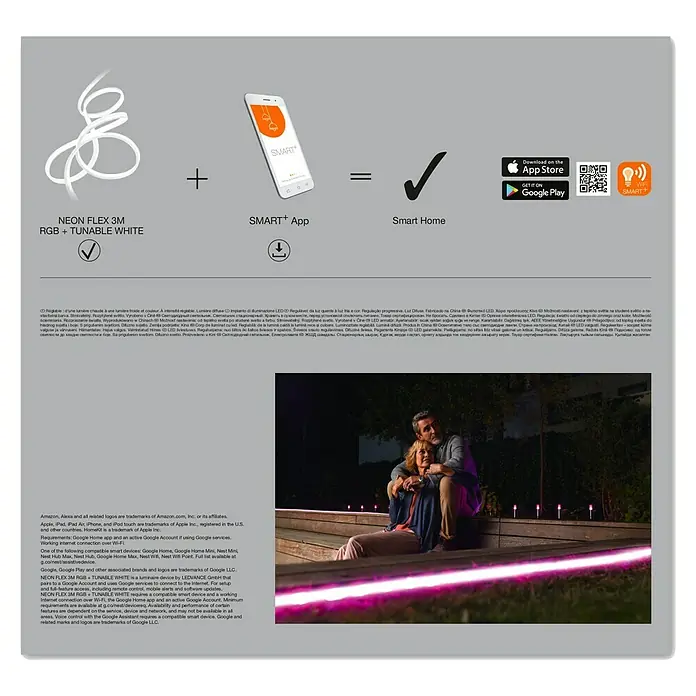 Ledvance Smart+ WiFi Smart-LED-Band Flex - Länge: 3 m, RGBW, 15 W - Rückansicht