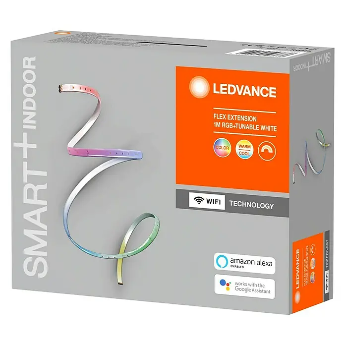 Ledvance Smart+ WiFi LED-Band Flex Erweiterung - Länge: 1 m, RGB, 8,5 W - Diagonale Ansicht