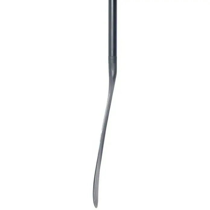 SUP-veslo Angle - 175 cm - 215 cm, Aluminij, Crno-plave boje - Detaljan prikaz sive hokejaške palice sa zakrivljenom oštricom, idealna za precizne udarce i kontrolu paka na ledu.