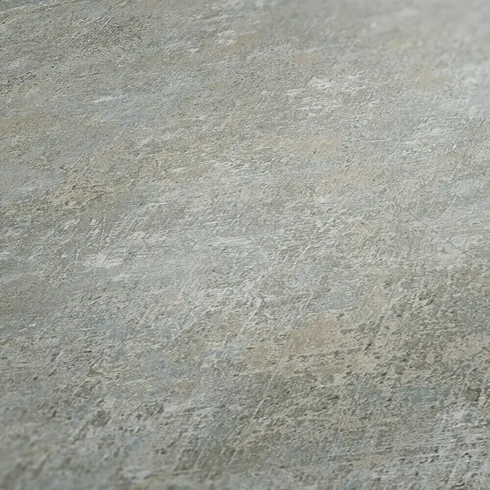 AS Creation History of Arts Vliesbehang - Grijs/Blauw, Uni, 10,05 x 0,53 m - Close-up van een grijs beton- of stenen oppervlak met subtiele texturen en kleurvariaties.