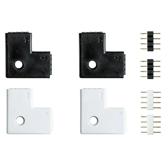 Paulmann Conector de esquina YourLED - 12 pzs. - Vista descendente