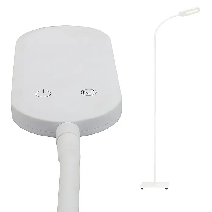 Briloner LED-Stehleuchte - Höhe: 128 cm, Weiß - Ansicht von oben