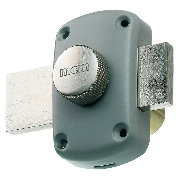 MCM Cerrojo de seguridad 3100PR-55 - 90 x 110 mm, Diámetro ojal: 36,4 mm - Vista angular