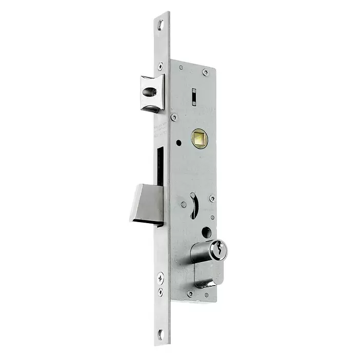 MCM Cerradura empotrable para puerta 2450e - Ancho: 15 mm, Norma de distancia: 85 mm, Cerradura embutida - Vista angular