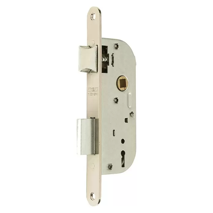 MCM Bombín para cerradura 1308 - L x An: 195 x 20 mm, Baño de latón, Anchura placa: 40 mm - Vista angular