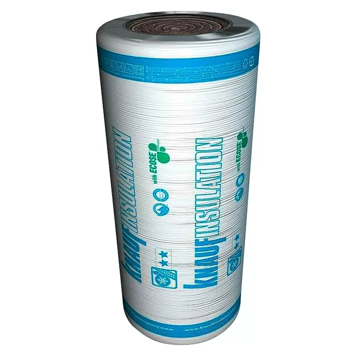 Knauf Insulation Izolacijski filc Naturoll Plus - D x Š x V: 8.200 x 1.200 x 100 mm - Pogled sprijeda
