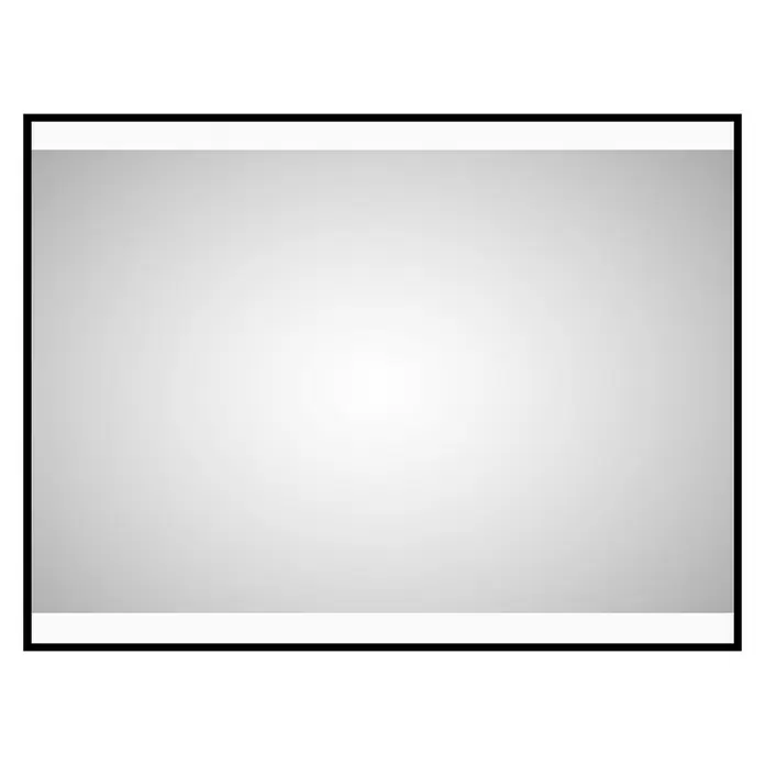 DSK LED-Lichtspiegel Black Star - 80 x 60 cm, Mit Kippschalter - Vorderansicht