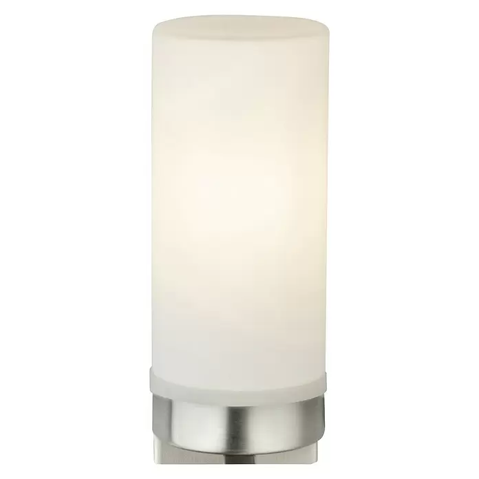 Globo Aplique de pared Space - 40 W, L x An x Al: 110 x 80 x 185 mm, Níquel mate, E14 - Vista frontal