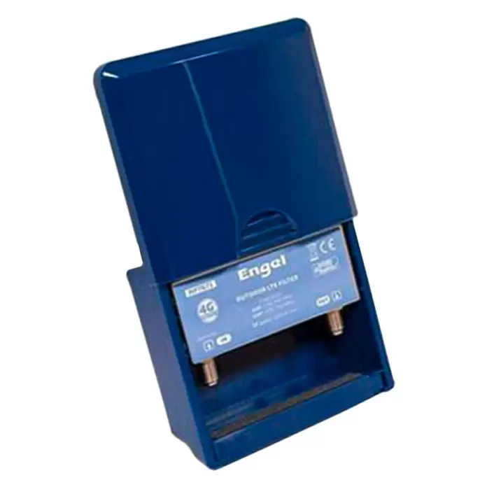 Filtro LTE Anti GSM - Plástico, Azul, 5 - 790 MHz TV/FM - Vista angular