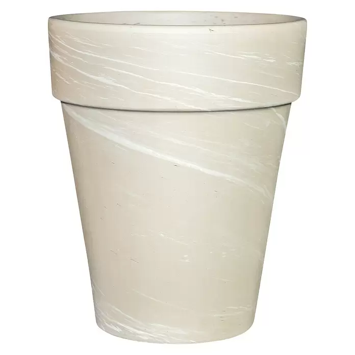 Pflanztopf - Außenmaß (Ø x H): 38 x 45 cm, Naturmaterialien, Granit - Vorderansicht
