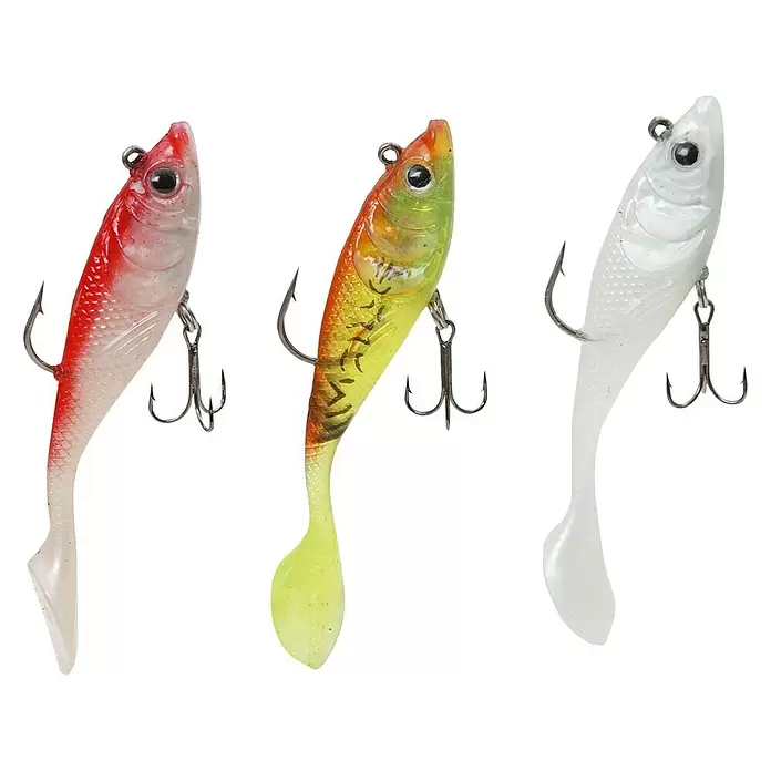 Westline Gummifisch-Set Barsch / Zander Set III - Barsch/Zander, 3 Stk., Größe: 10 cm - Ansicht von oben