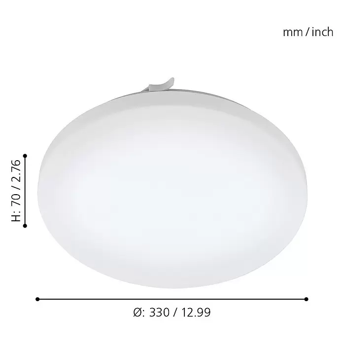 Eglo LED-Wand- & Deckenleuchte Frania - 17,3 W, Weiß - Skizze
